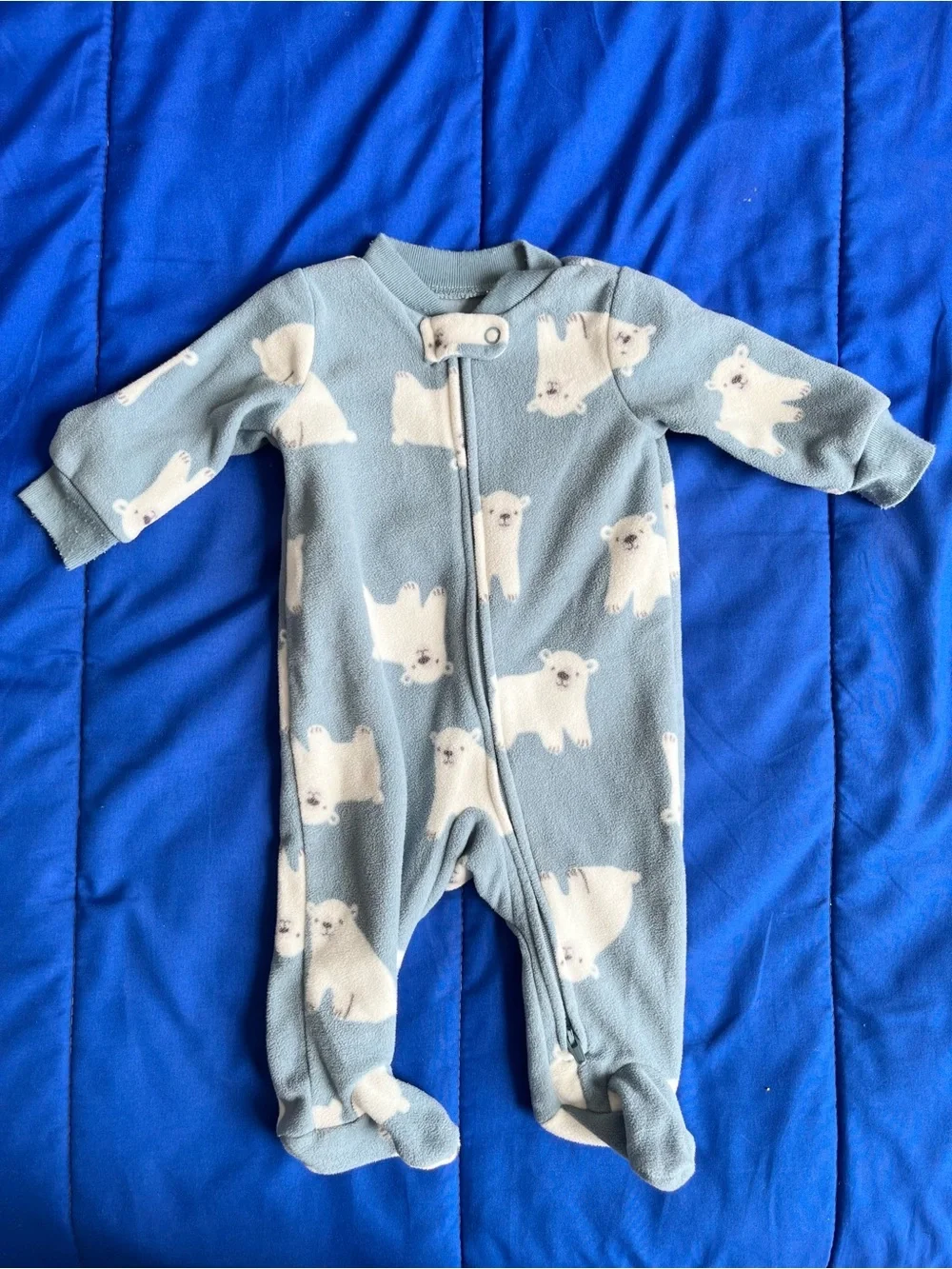 CARTER’S Baby Fleece Footed Pajamas (5) 0-3 Months